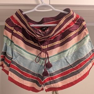 Ann Taylor Loft Striped Multicolor Shorts - US Small